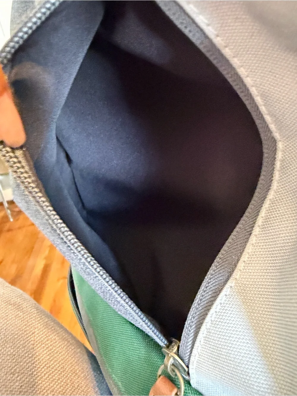 General Supply Goods + Co Commuter Daypack Backpack with USB Port – Green & Gray